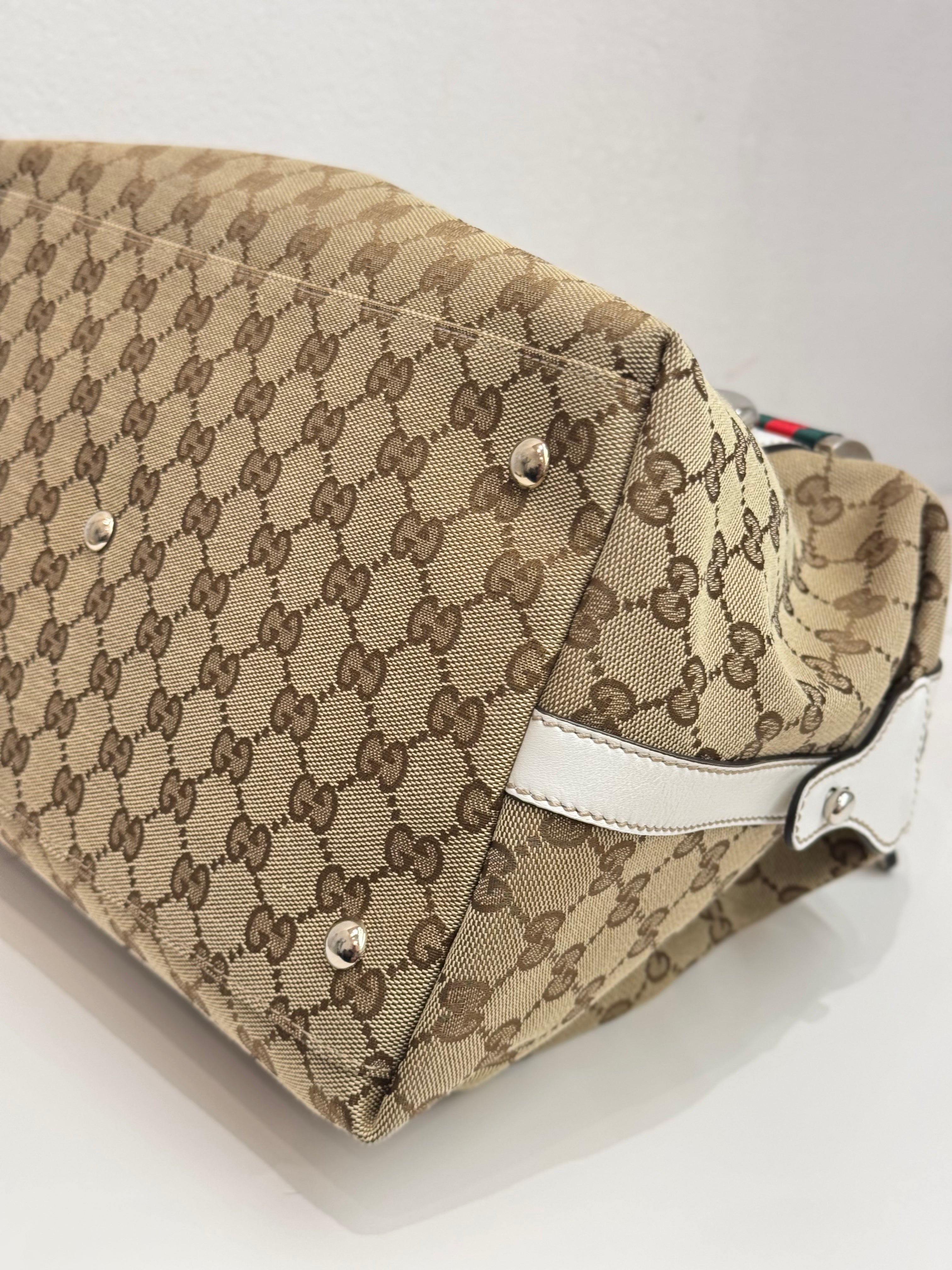 Gucci Cartable Boston Bag GG Supreme Cavas