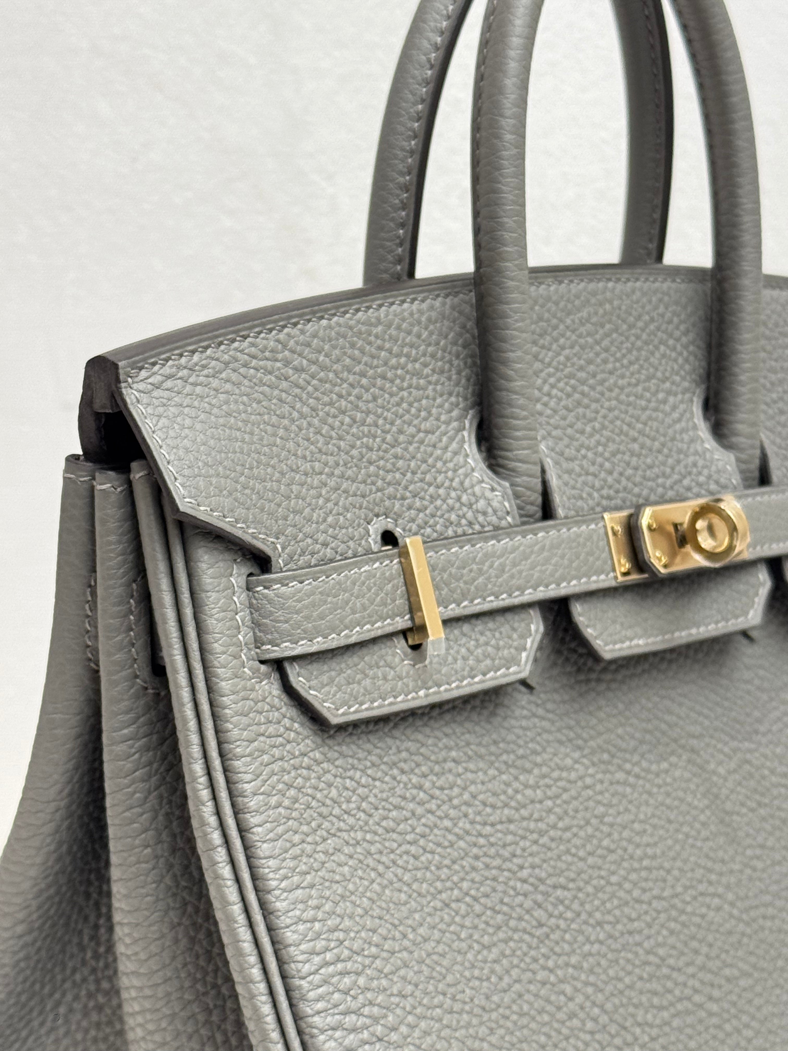 Hermes Birkin 25 Togo Gris Meyer STAMP W