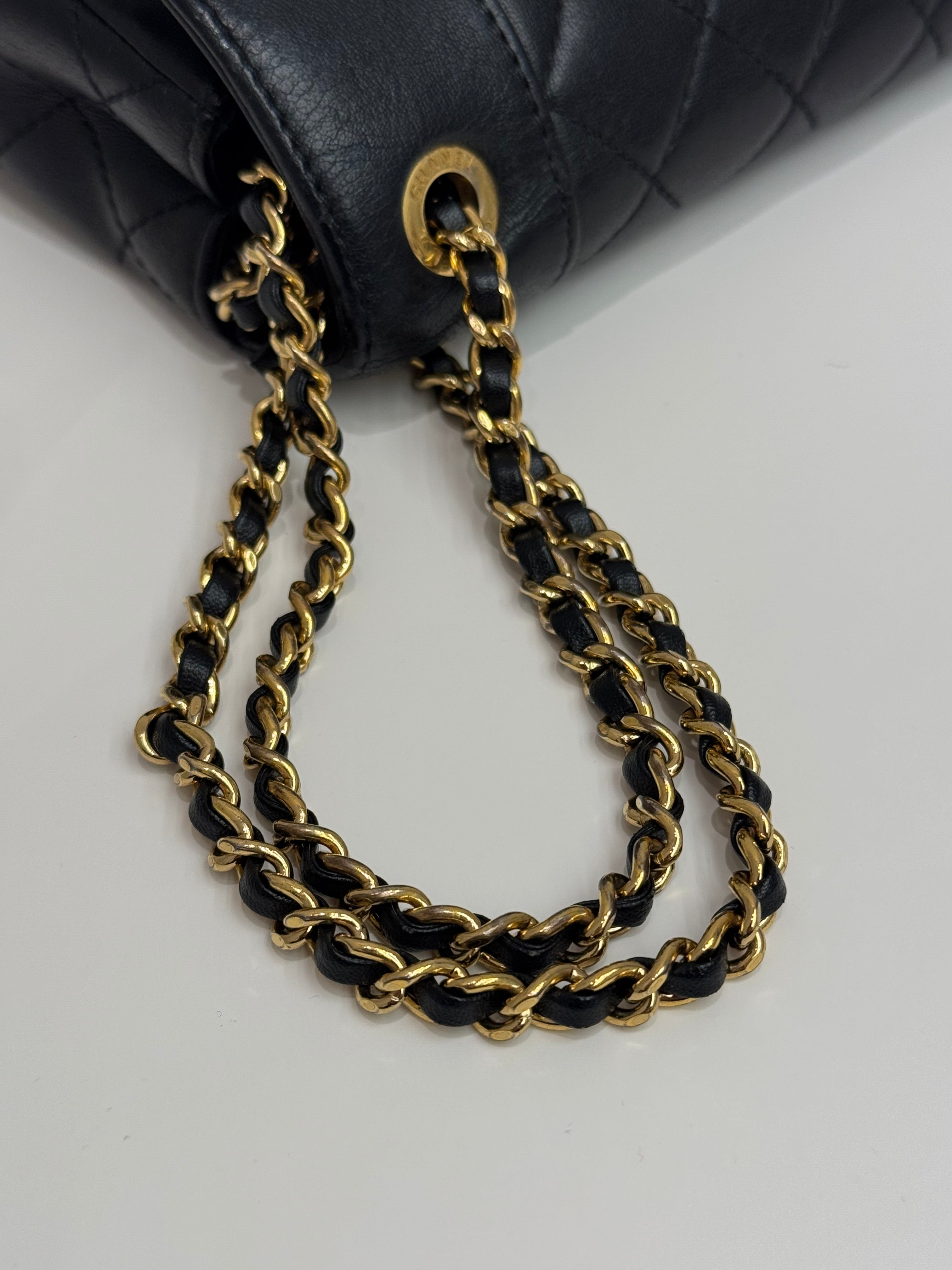 Chanel Mademoiselle Flap Bag Goatskin Black