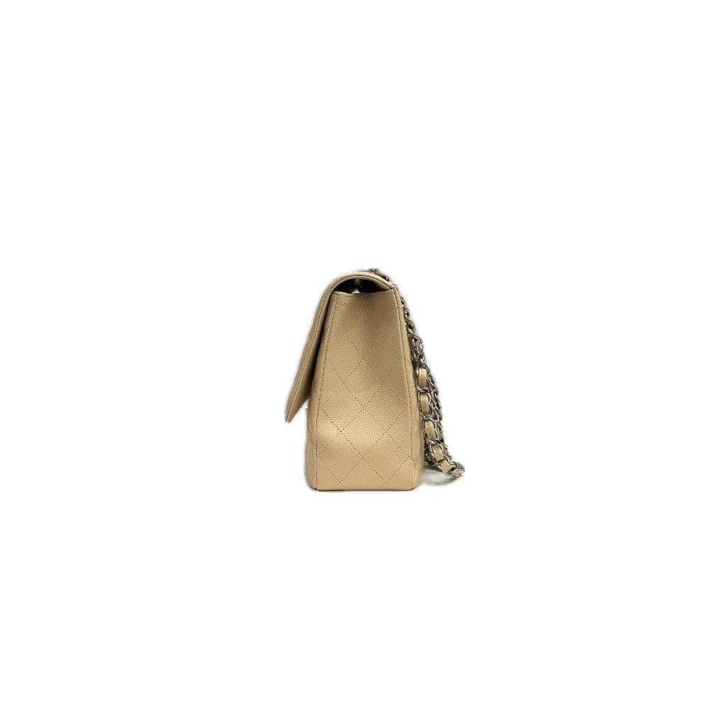 Chanel Jumbo Classic Double Flap Bag Caviar Beige