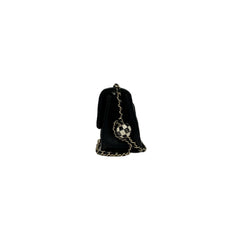 Chanel Pearl Crush Mini Square Flap Bag Lambskin Black (Microchip)