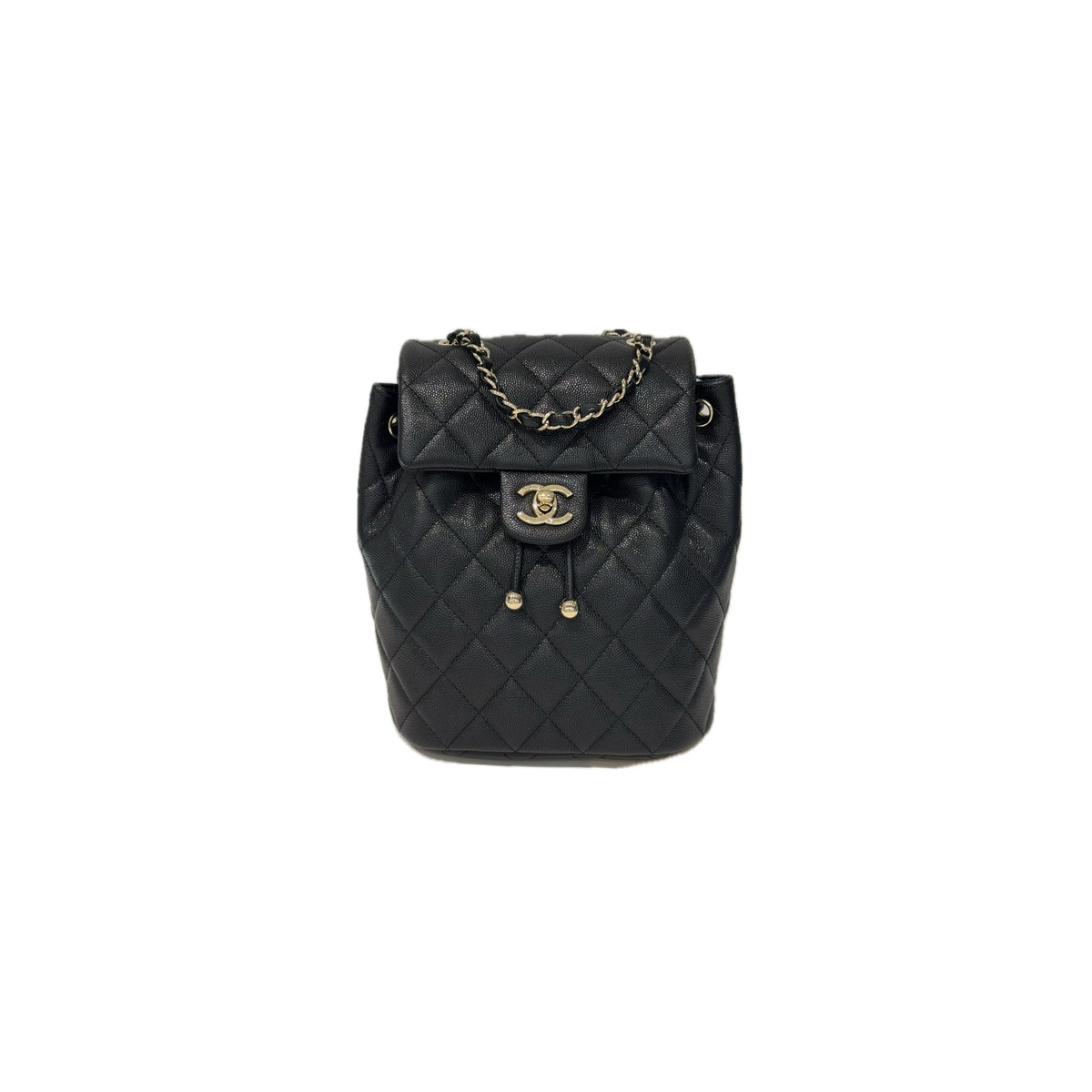 Chanel Mini Urban Spirit Backpack Caviar Black (Microchip)