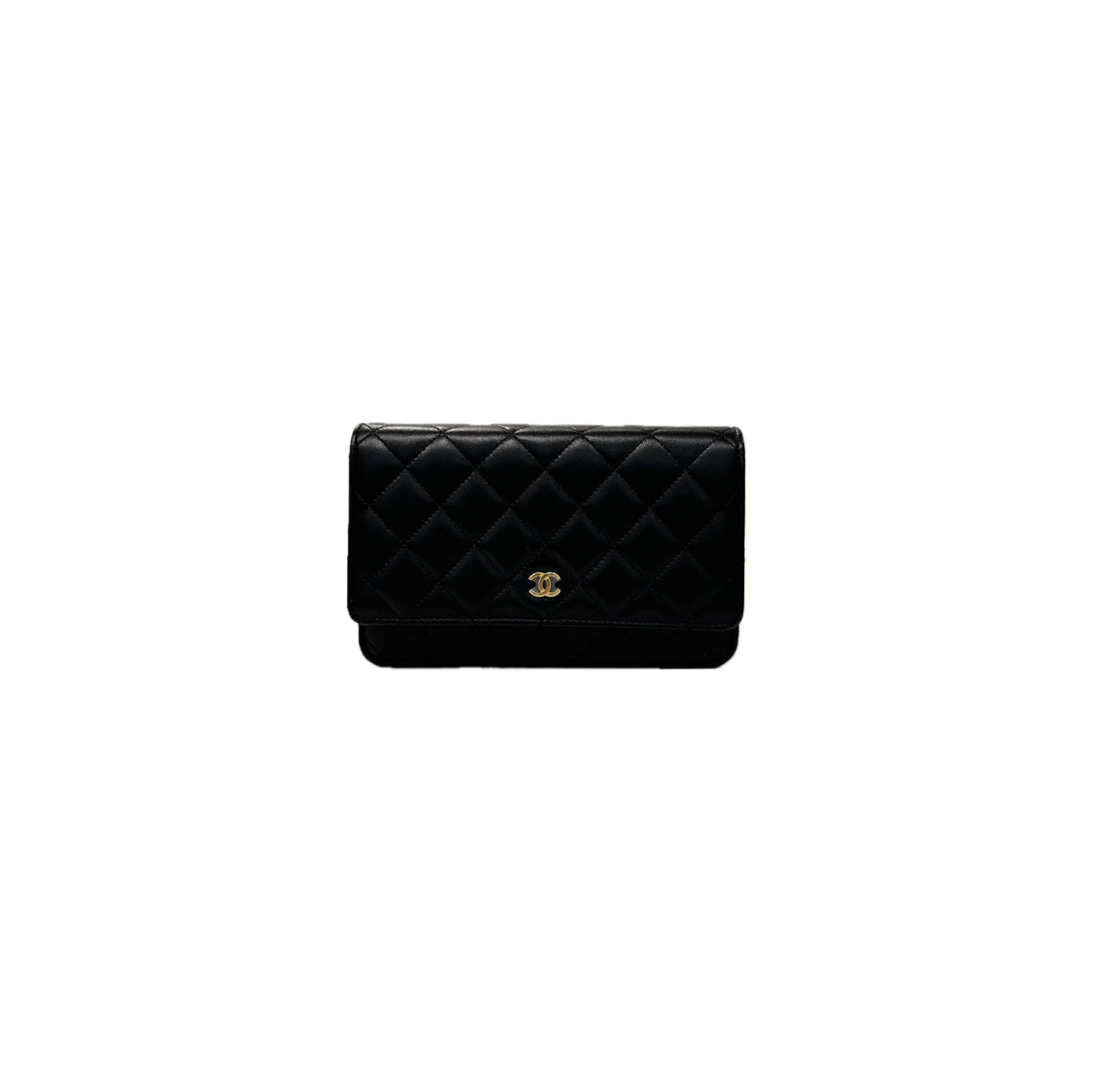 Chanel Classic Wallet On Chian Lambskin Black (Microship)