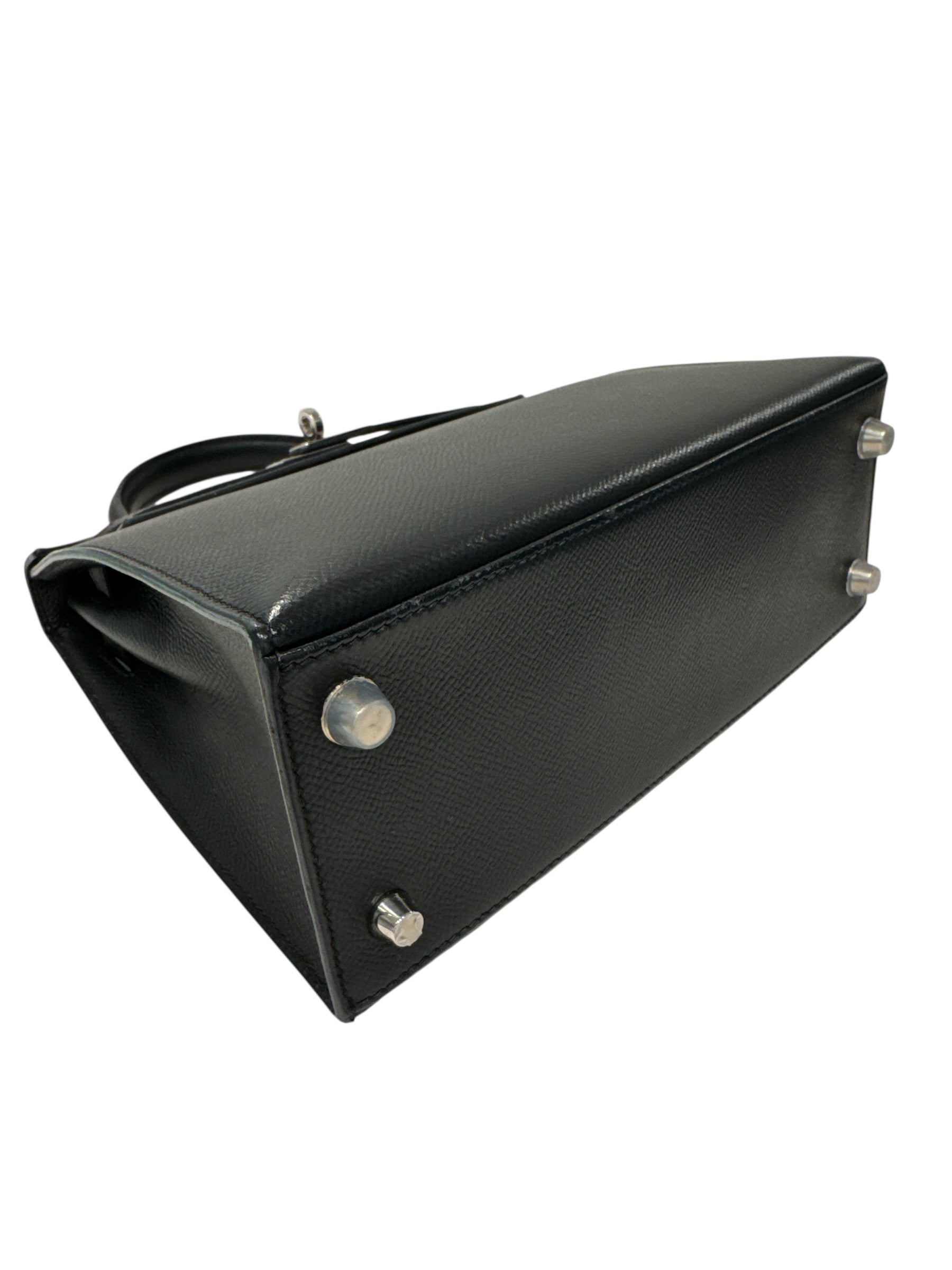Hermes Kelly 25 Epsom Black STAMP D