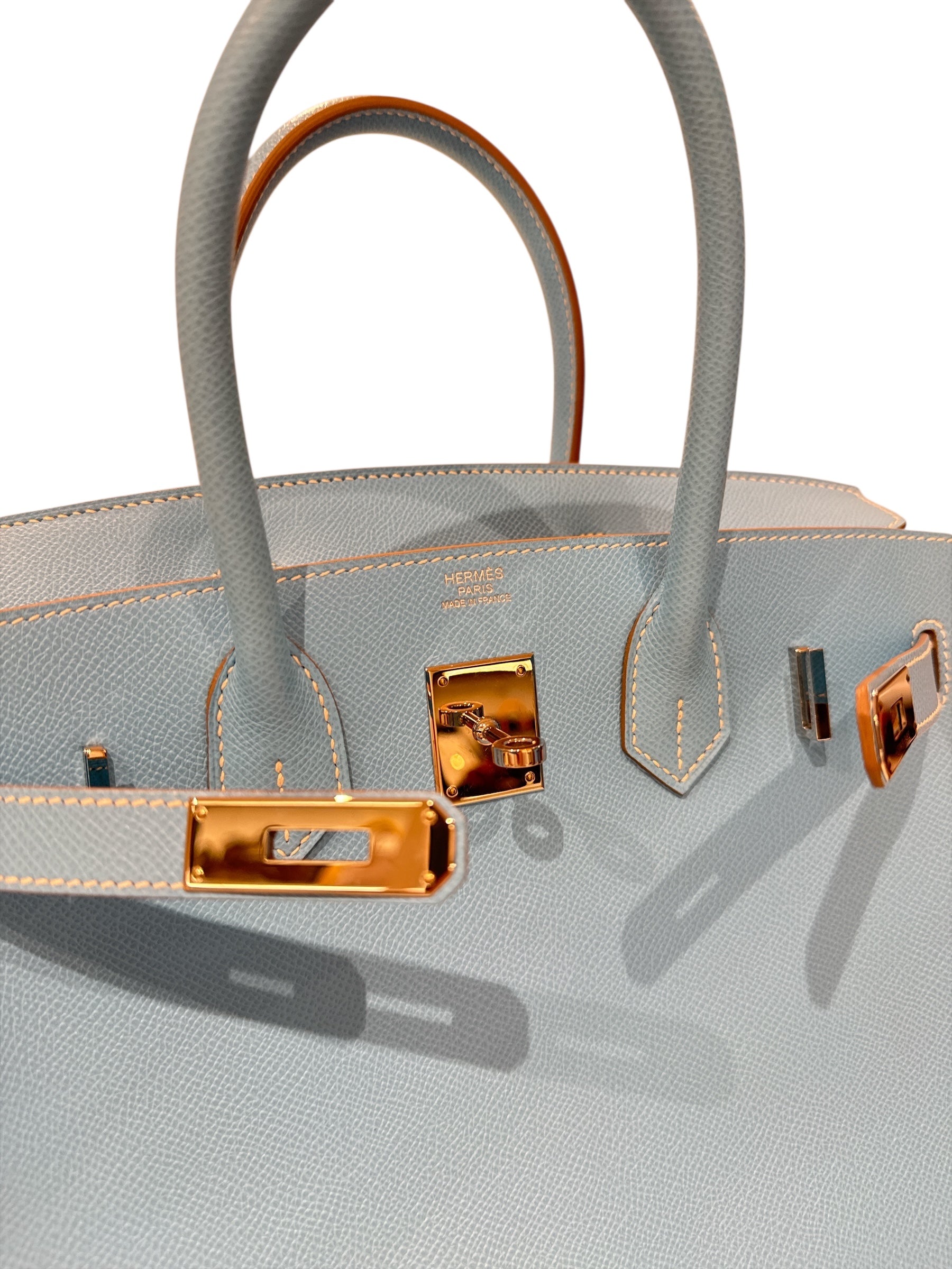 Hermes Birkin 30 Epsom Bleu