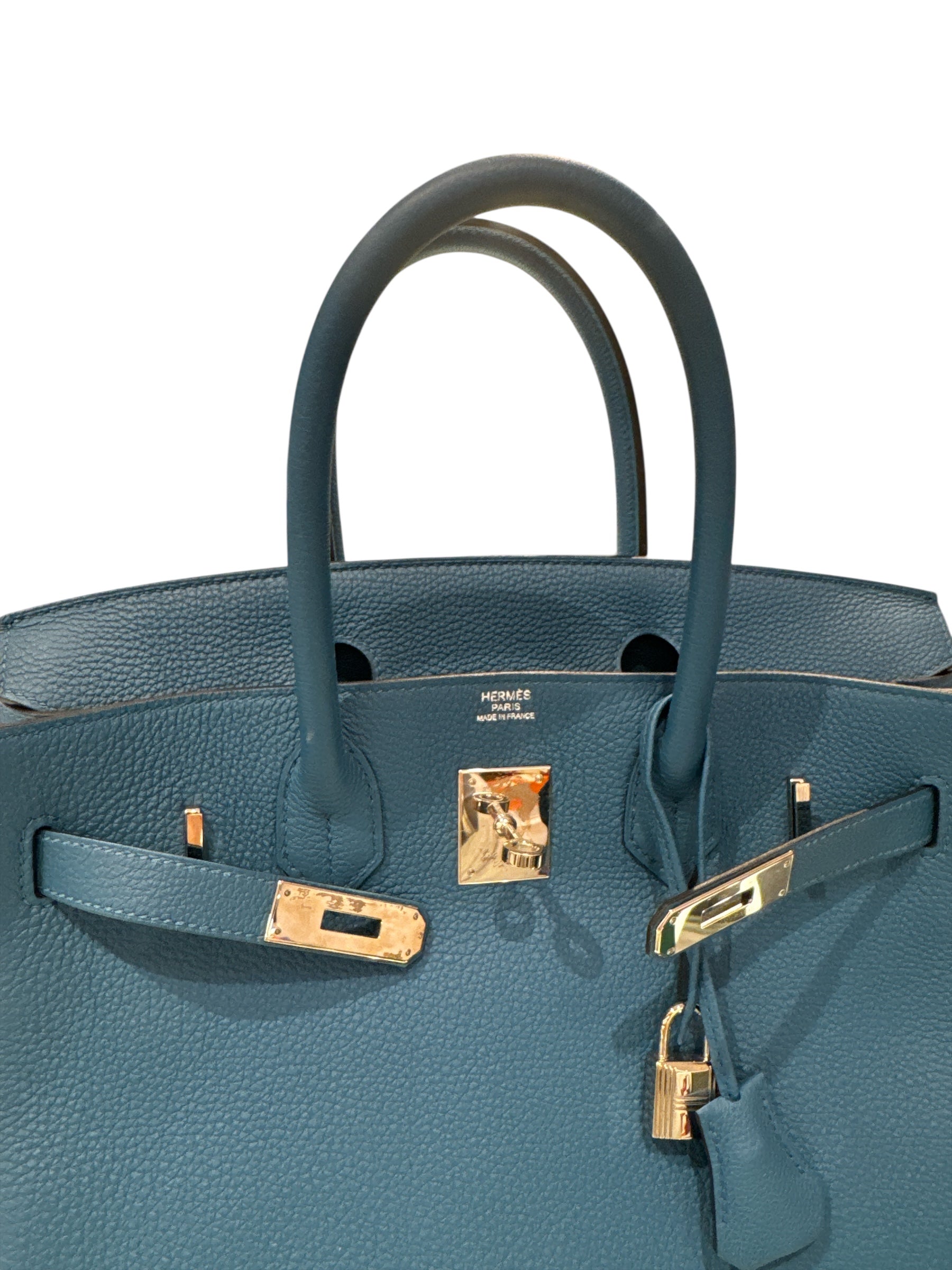 Hermes Birkin 30 Togo Blue STAMP X