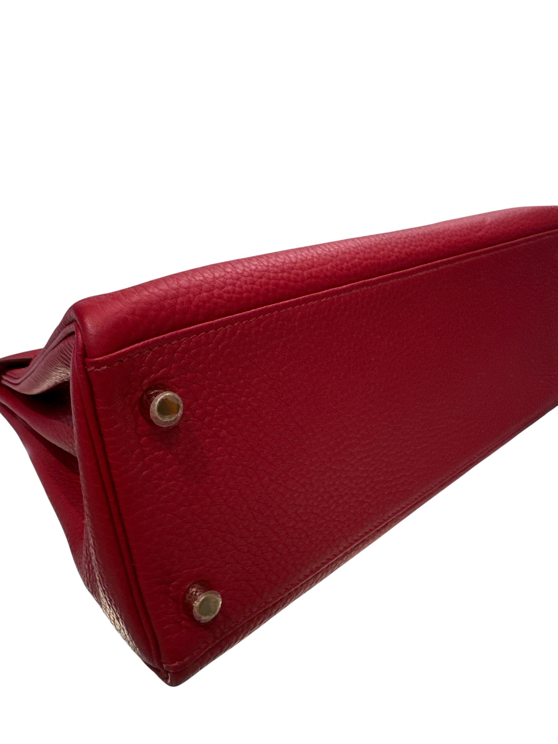 Hermes Kelly 32 Togo Rouge Casaque SQUARE R