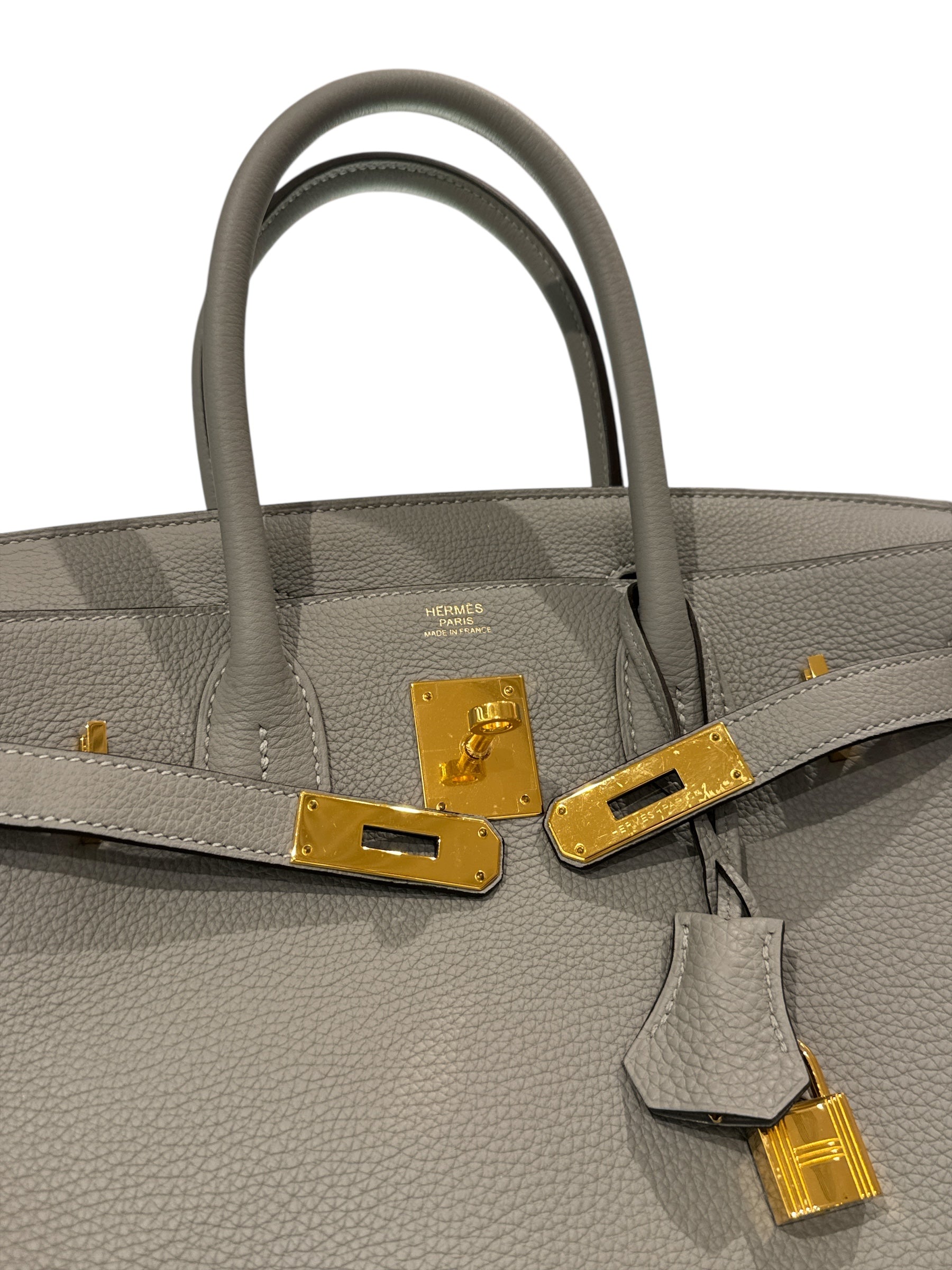 Hermes Birkin 30 Togo Gris Etain STAMP X