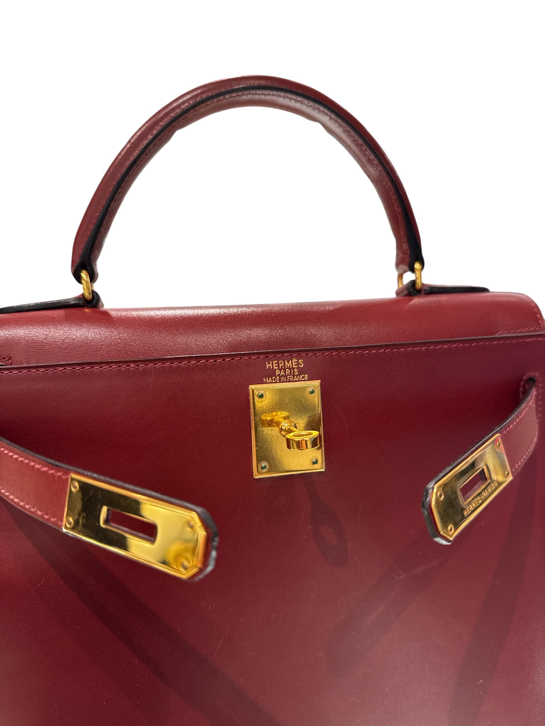 Hermes Kelly 28 Box Red SQUARE C