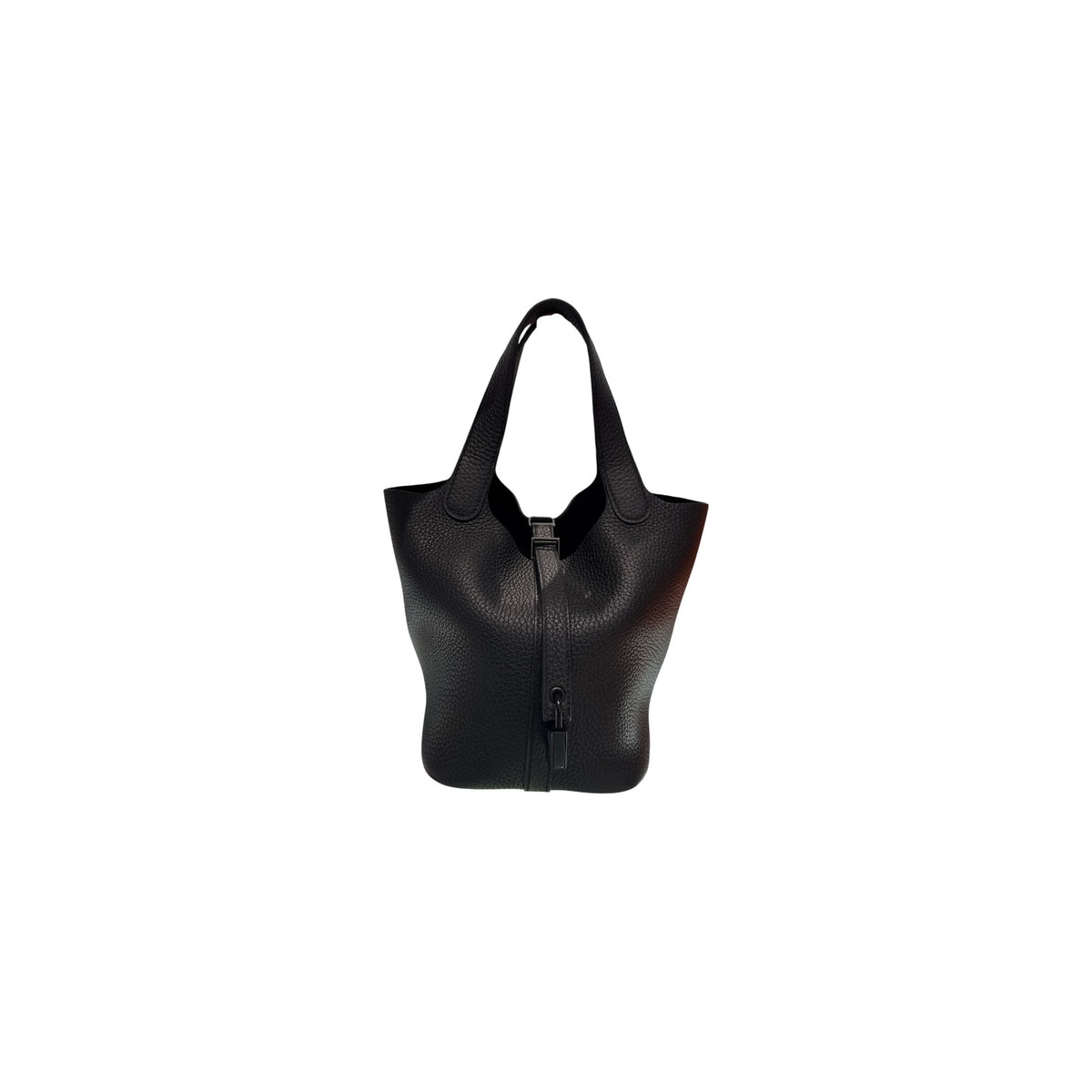 Hermes Picotin 18 Clemence Noir STAMP U