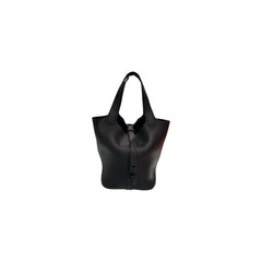 Hermes Picotin 18 Clemence Noir STAMP U