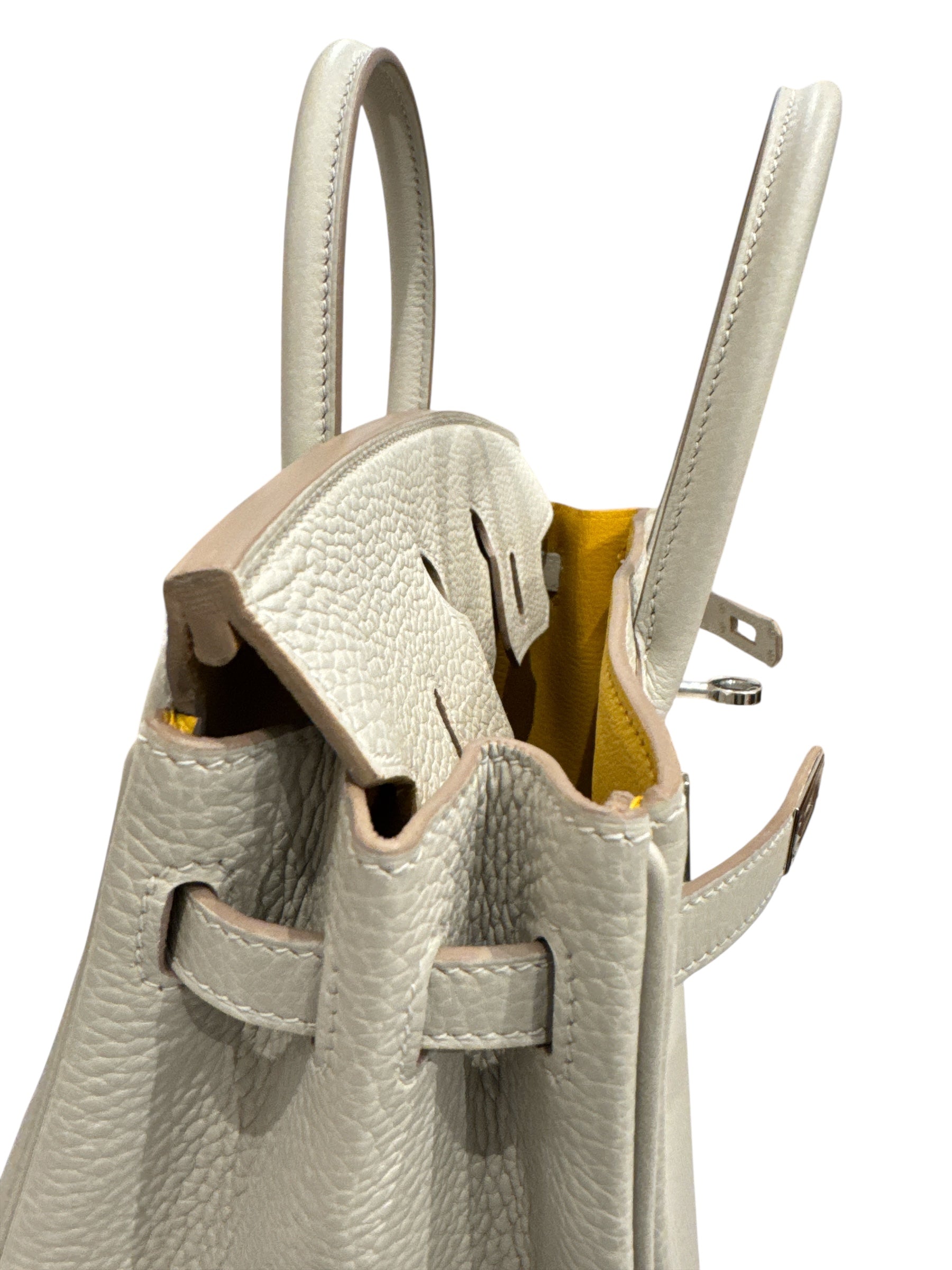 Hermes Birkin 25 Togo Gris Perle STAMP U