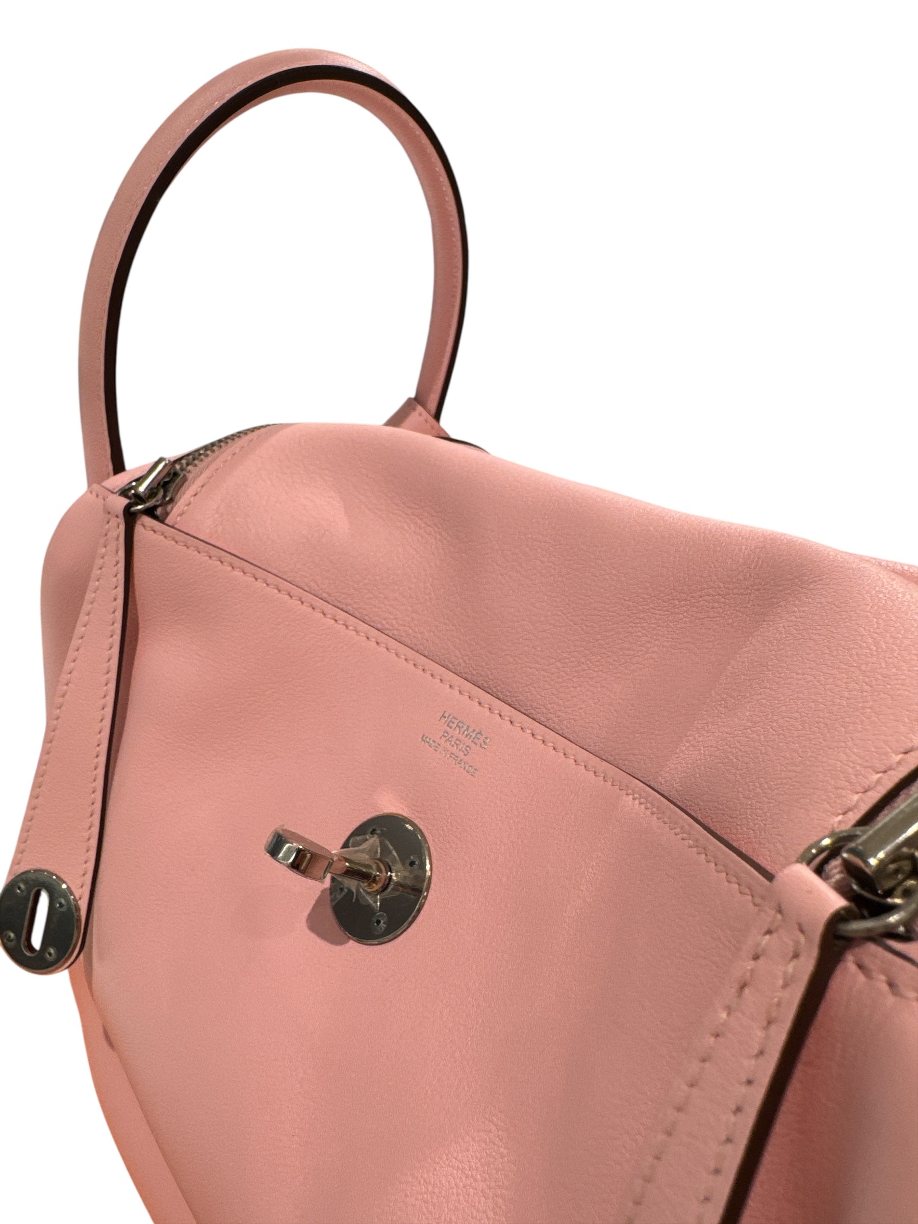 Hermes Lindy 30 Swift Rose Sakura STAMP X
