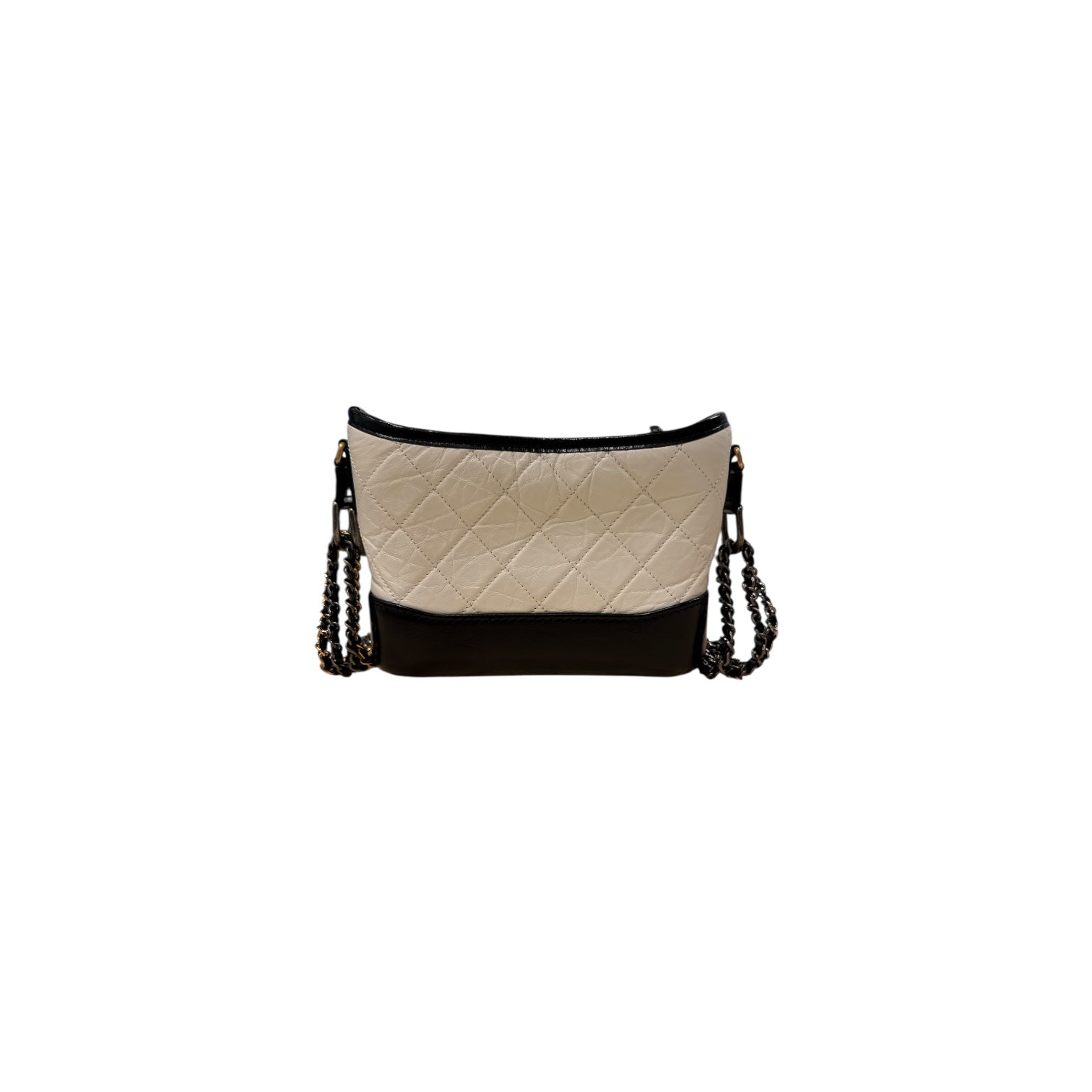 Chanel Small Gabrielle Hobo Bag Calfskin White