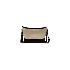 Chanel Small Gabrielle Hobo Bag Calfskin White