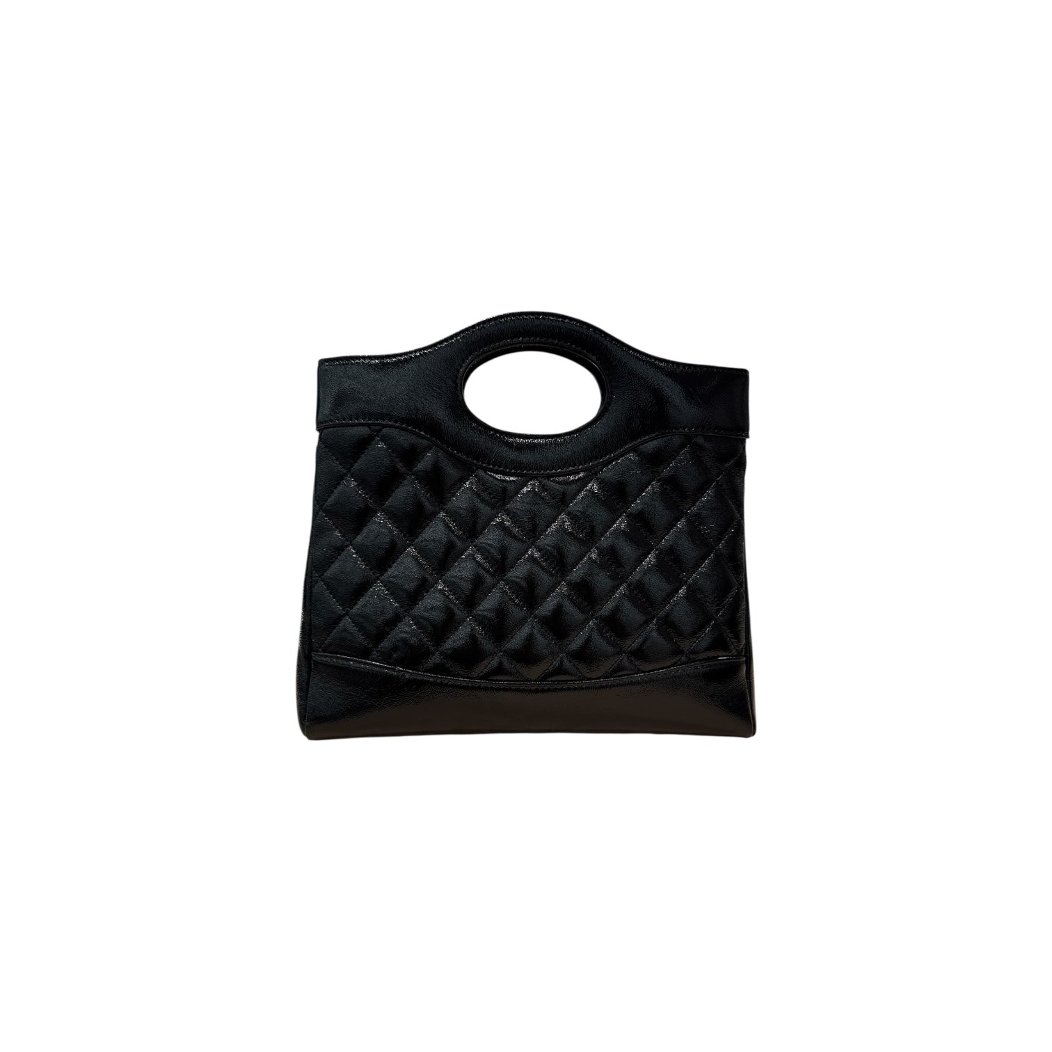 Chanel Mini 31 Clutch Shiny Lambskin Black (Microchip)