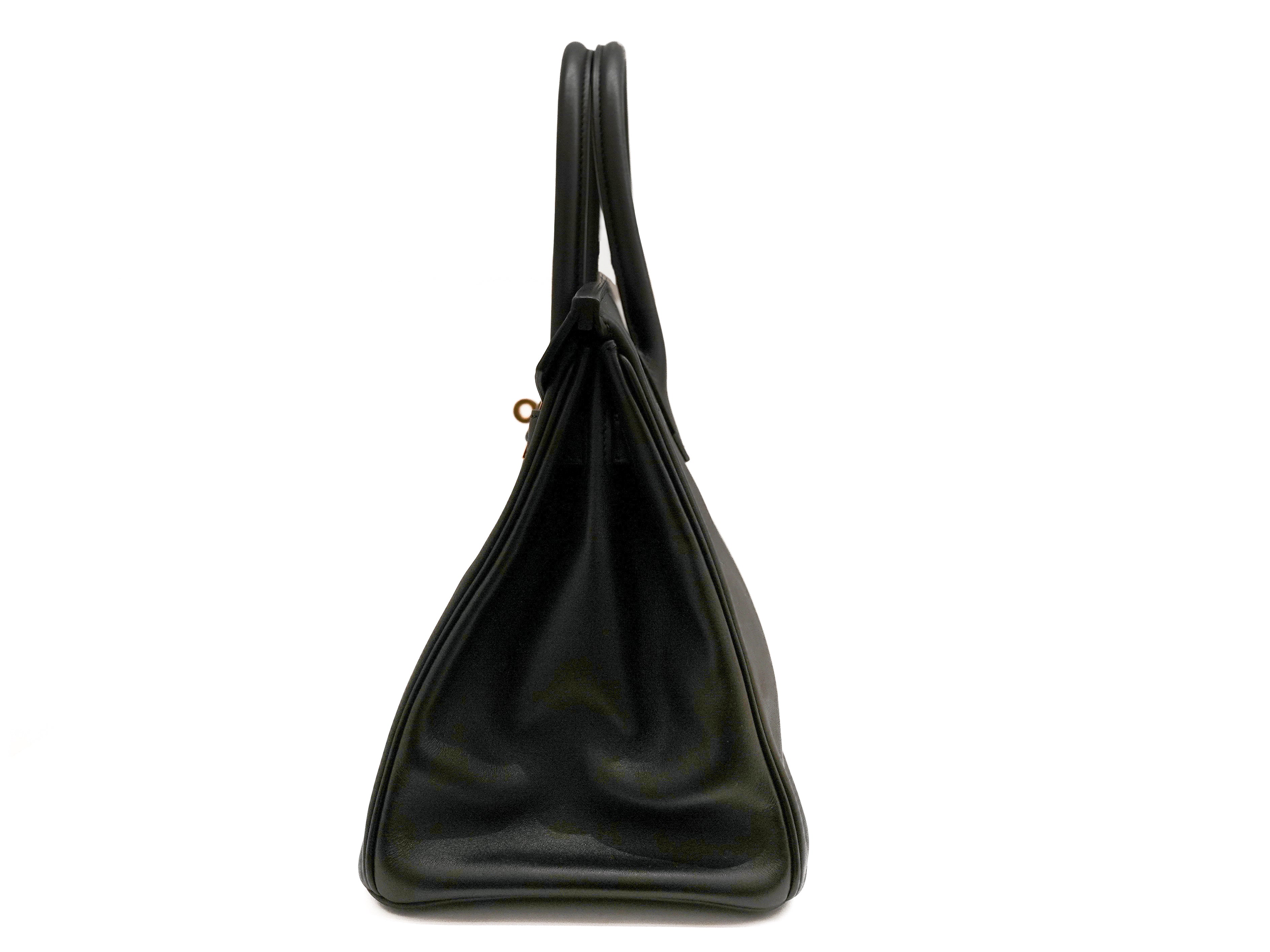 Hermès Birkin 30 Tadelakt Black STAMP C