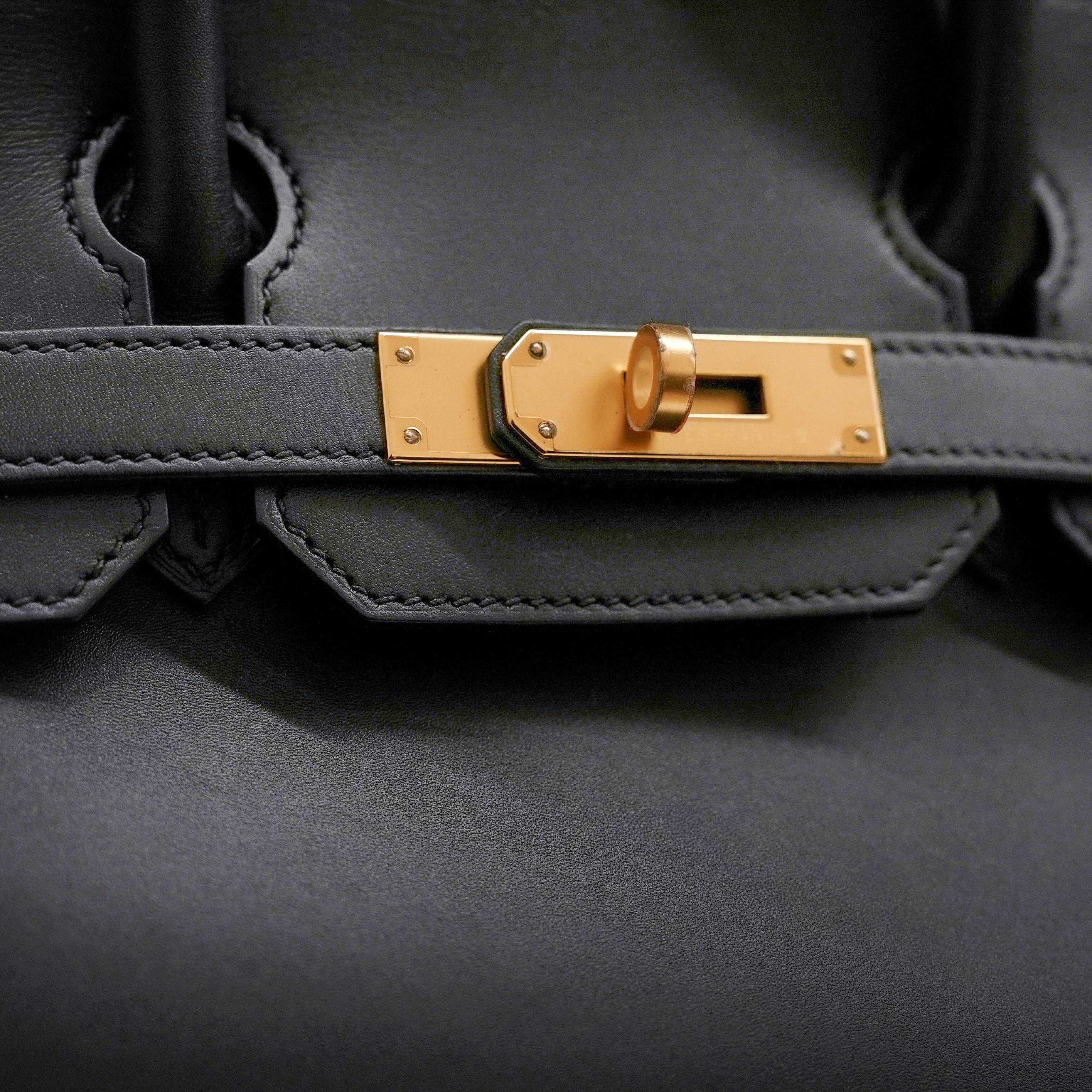 Hermès Birkin 30 Tadelakt Black STAMP C