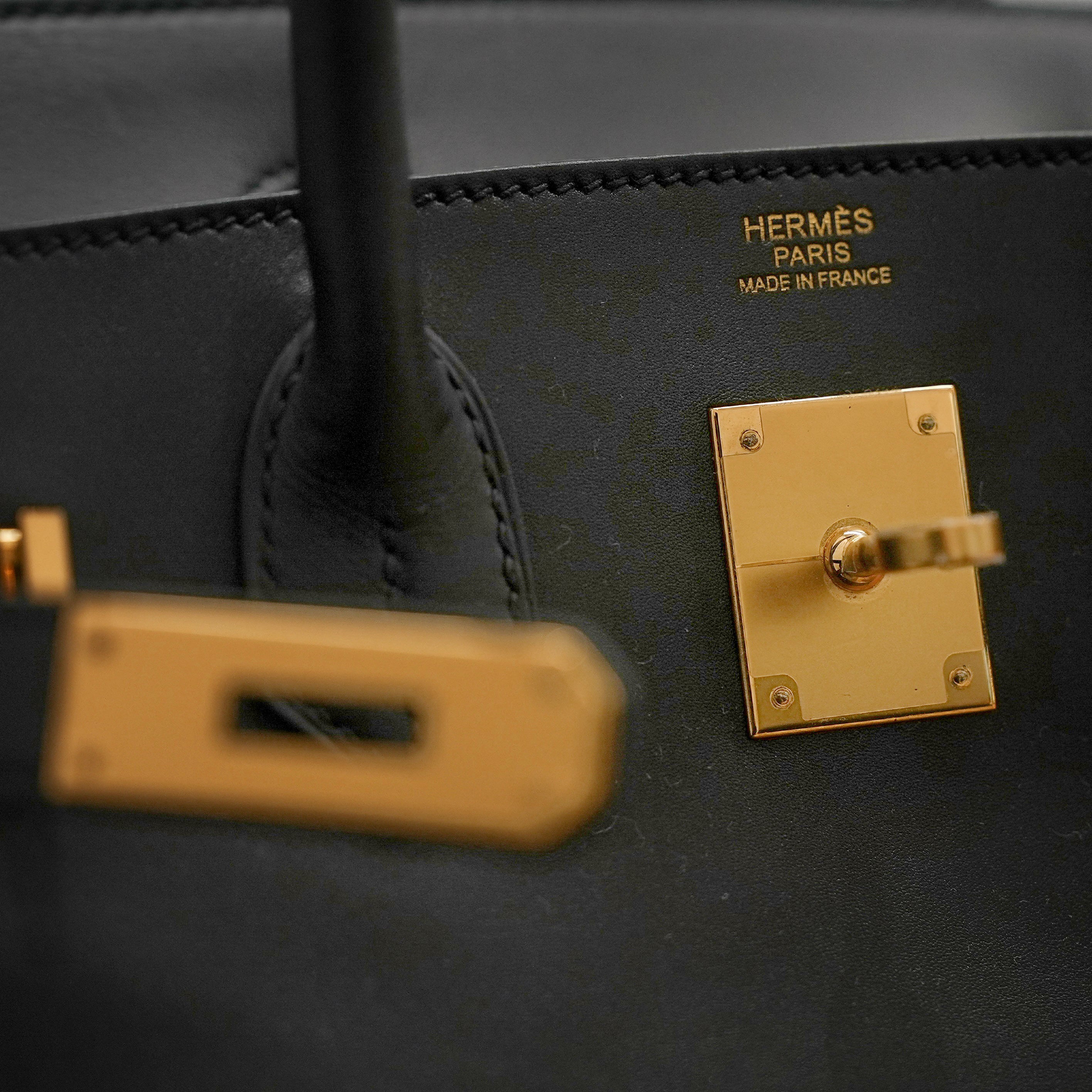 Hermès Birkin 30 Tadelakt Black STAMP C