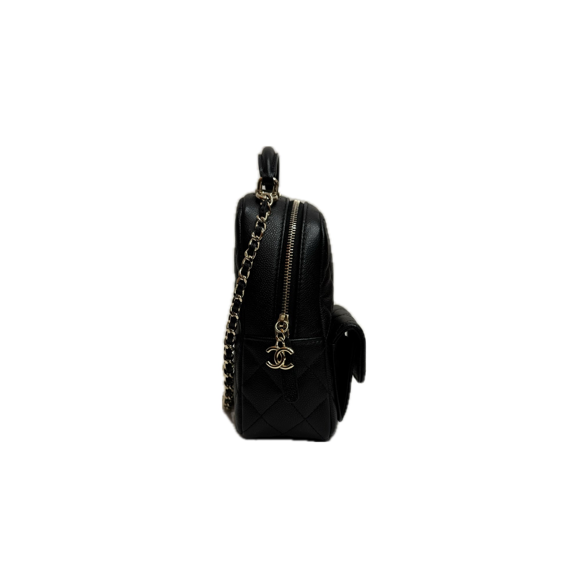Chanel Mini Backpack Caviar Black (Microchip)