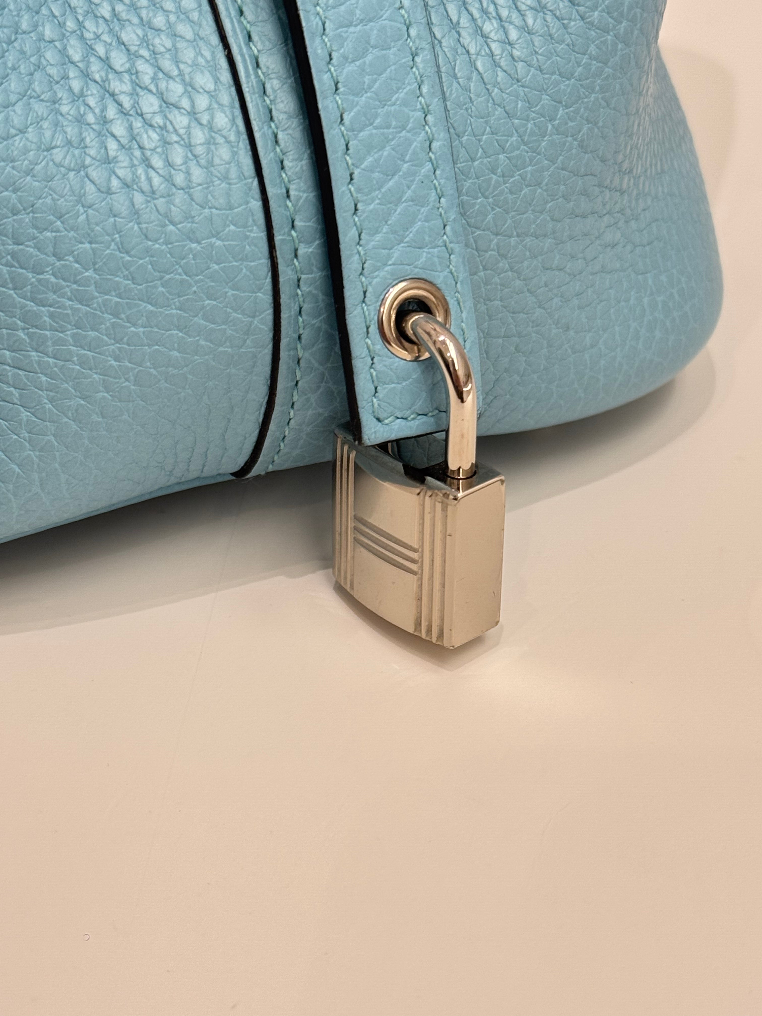Hermes Picotin 18 Clemence Blue du Nord STAMP A