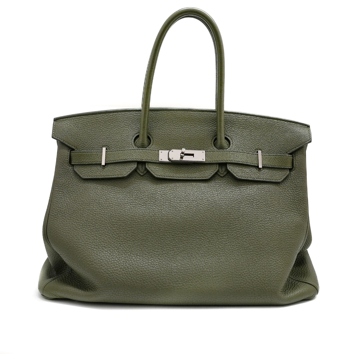 Hermès Birkin 35 Togo Olive Green SQUARE Q