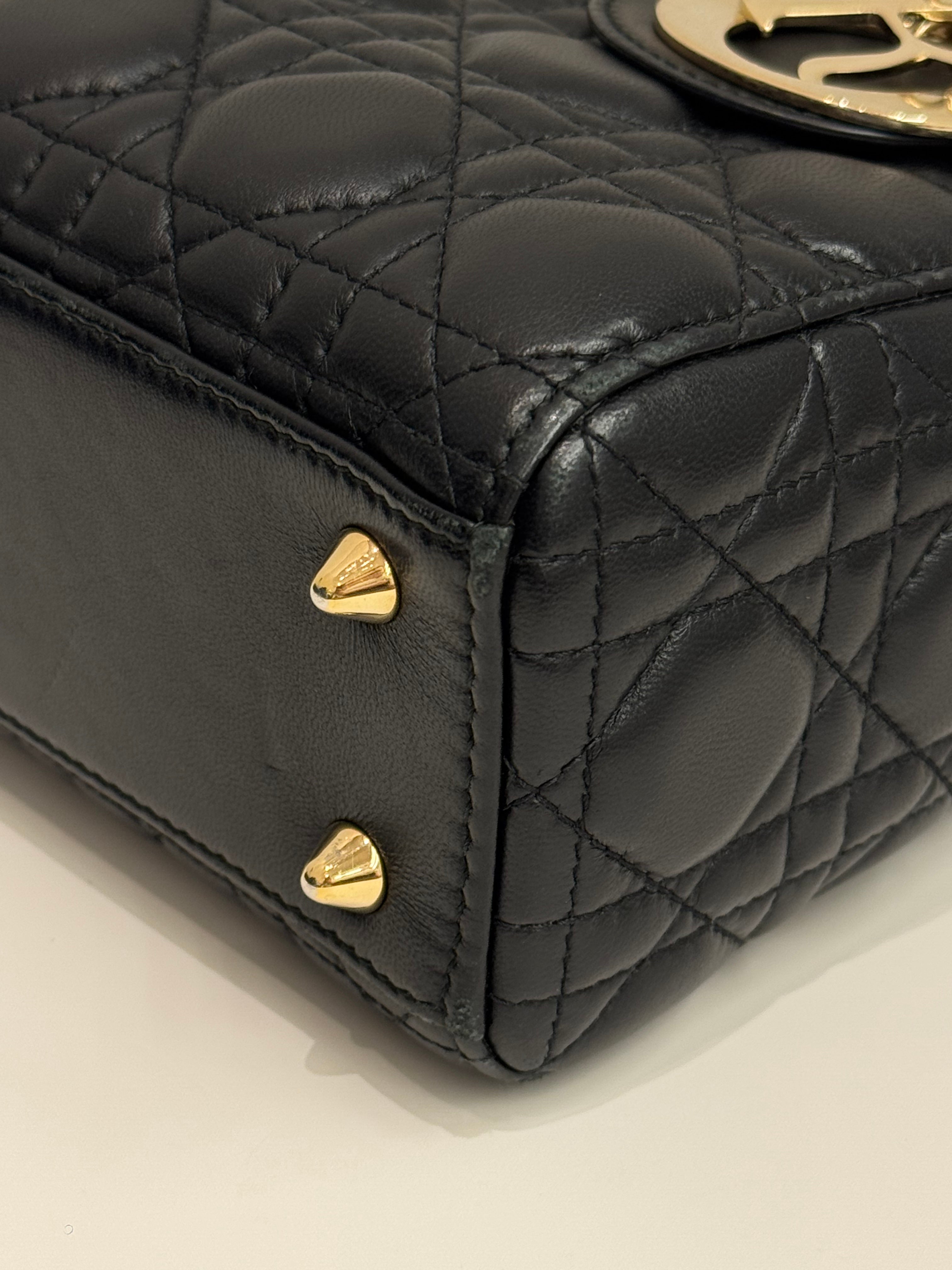 Dior Small Lady Dior Lambskin Black