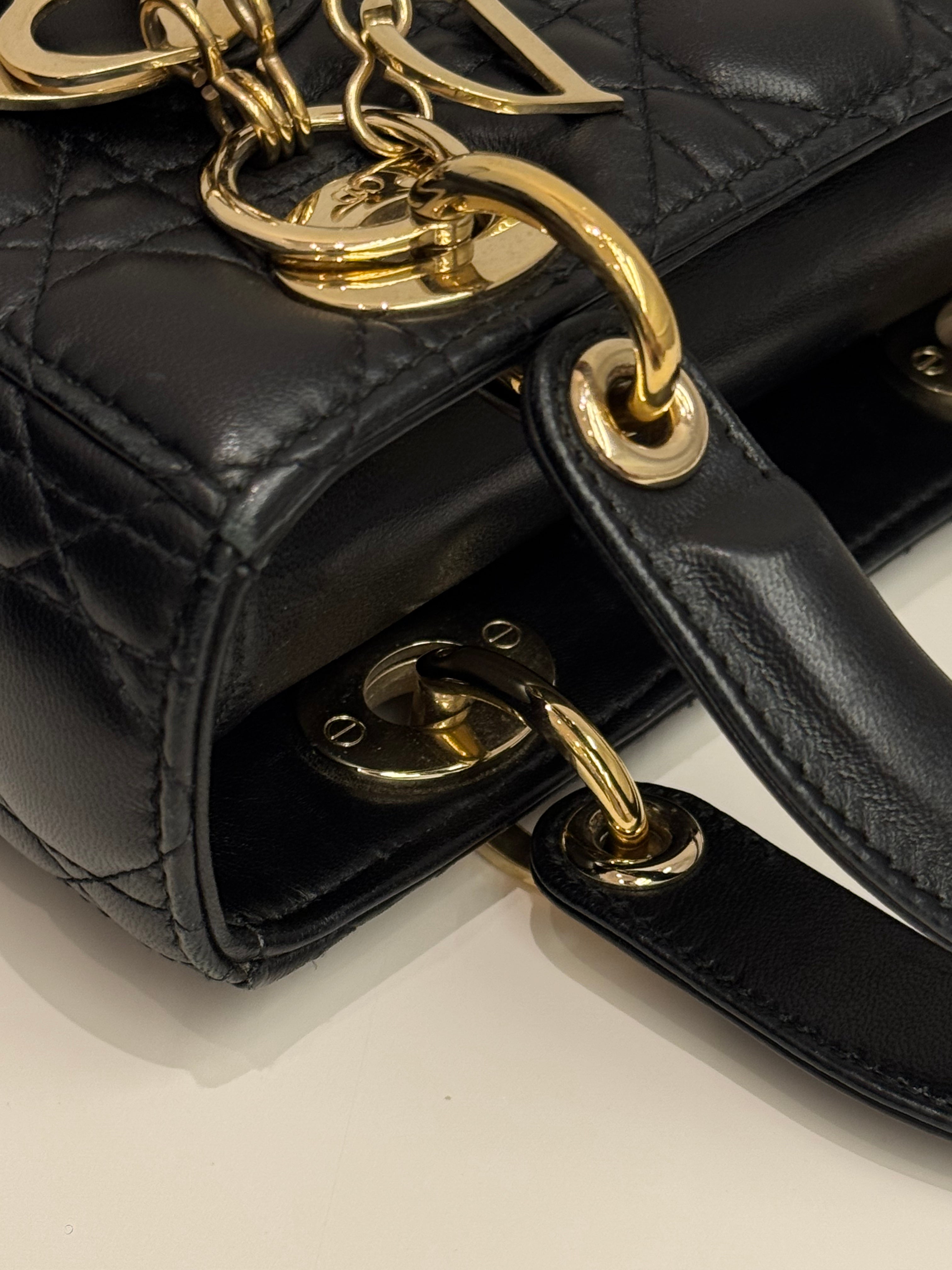 Dior Small Lady Dior Lambskin Black